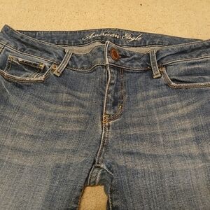 Women's American Eagle skinny jeans size 10 short medium blue